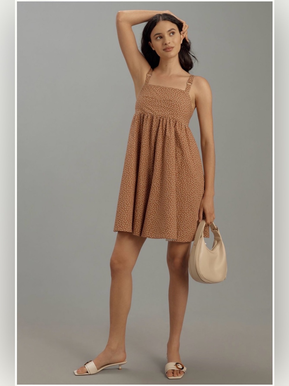 ✨Maeve (NWOT) Sleeveless Square-Neck Babydoll Romper Size XS✨